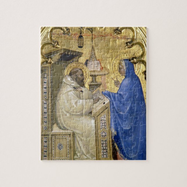 The Virgin appearing to St. Bernard, detail from a Jigsaw Puzzle (Vertical)