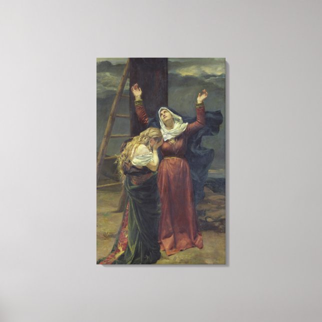 The Virgin at the Foot of the Cross Canvas Print (Front)
