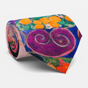 The Virgin by Gustav Klimt Neck Tie