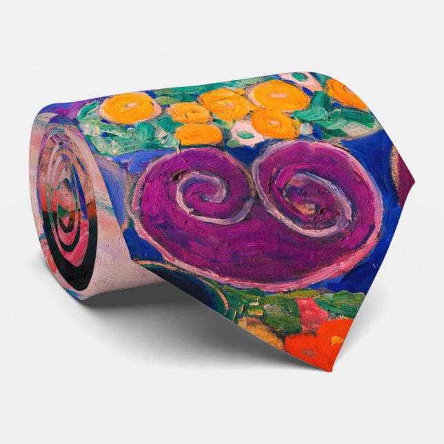 The Virgin by Gustav Klimt Neck Tie (Rolled)