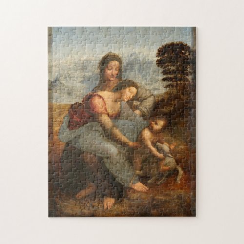 The Virgin Child Saint Anne Leonardo da Vinci  Jigsaw Puzzle