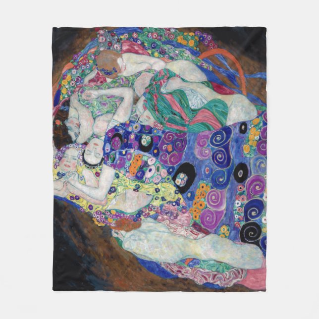 The Virgin, Gustav Klimt  Fleece Blanket (Front)