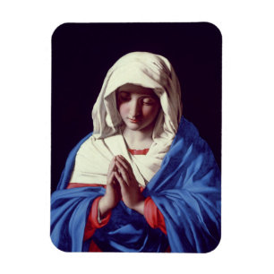 The Virgin in Prayer, 1640-50 (oil on canvas) Magnet