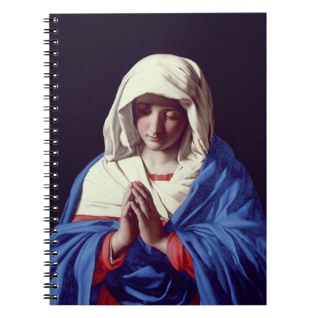 The Virgin in Prayer, 1640-50 (oil on canvas) Notebook (Front)