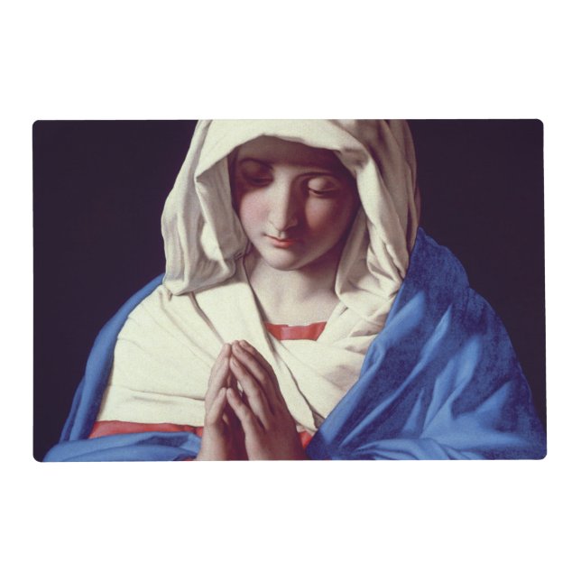 The Virgin in Prayer, 1640-50 (oil on canvas) Placemat (Front)