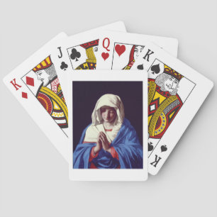 The Virgin in Prayer, 1640-50 (oil on canvas) Poker Cards