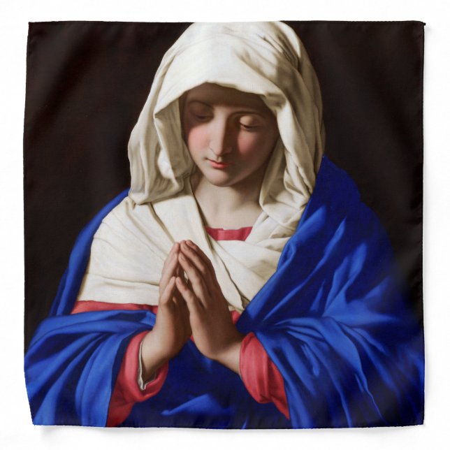 The Virgin in Prayer, Sassoferrato Bandana (Front)