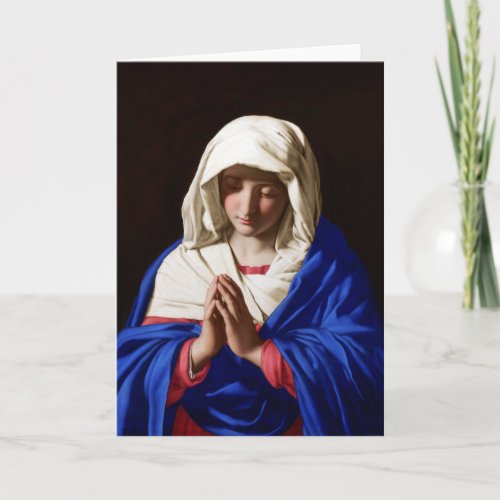 The Virgin in Prayer Sassoferrato Card