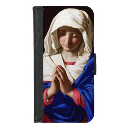 The Virgin in Prayer Sassoferrato iPhone 87 Wallet Case