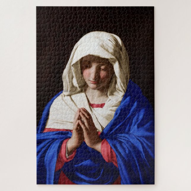 The Virgin in Prayer, Sassoferrato Jigsaw Puzzle (Vertical)