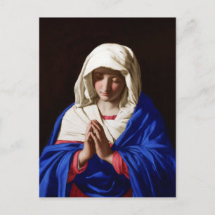 The Virgin in Prayer, Sassoferrato Postcard
