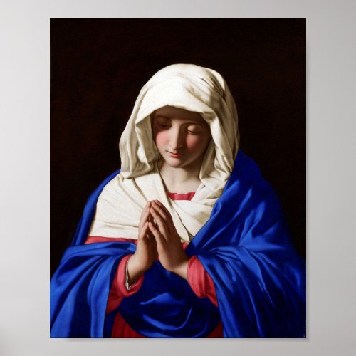 The Virgin in Prayer Sassoferrato Poster