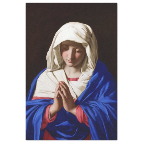 The Virgin in Prayer Sassoferrato Tissue Paper