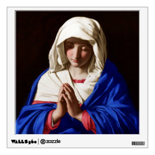 The Virgin in Prayer, Sassoferrato Wall Decal