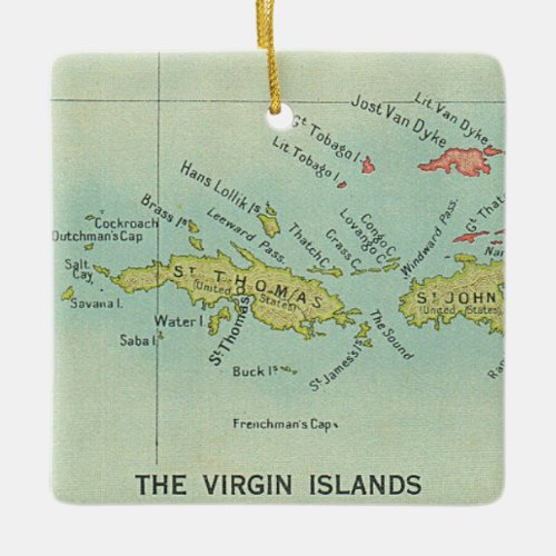 The Virgin Islands Ceramic Ornament