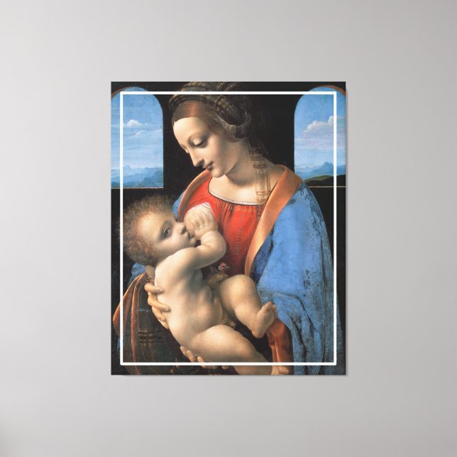 The Virgin Mary Breastfeeding The Christ Child-324 Canvas Print (Front)