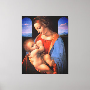 The Virgin Mary Breastfeeding The Christ Child-324 Canvas Print