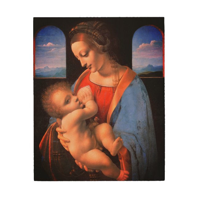 The Virgin Mary Breastfeeding The Christ Child-324 Wood Wall Art (Front)