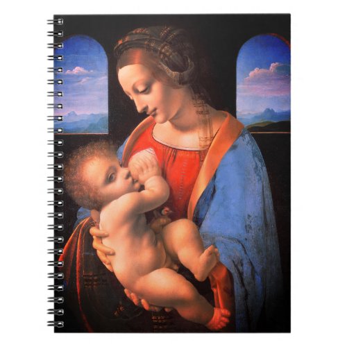 The Virgin Mary Breastfeeding The Christ Child Notebook