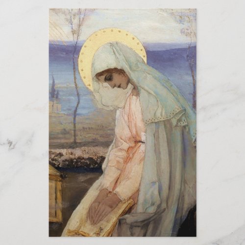 The Virgin Mary by Mikhail Nesterov Stationery