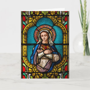 The Virgin Mary Christmas Holiday Card