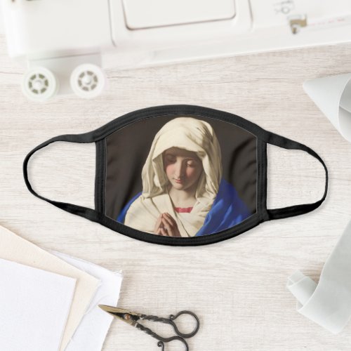 The Virgin Mary Mother of Jesus in Prayer Face Mask