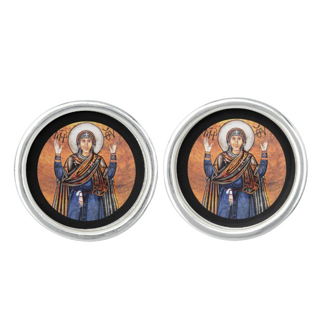The Virgin Mary Oran Cufflinks (Front)