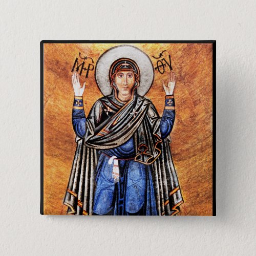 The Virgin Mary Oran Pinback Button