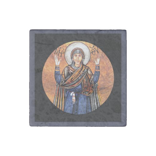 The Virgin Mary Oran Stone Magnet
