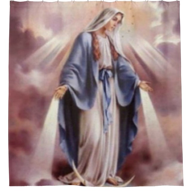 The Virgin Mary Shower Curtain (Front)