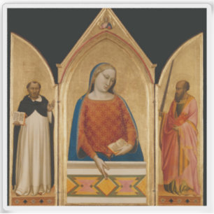The Virgin Mary with Saints Thomas Aquinas & Paul Sticker