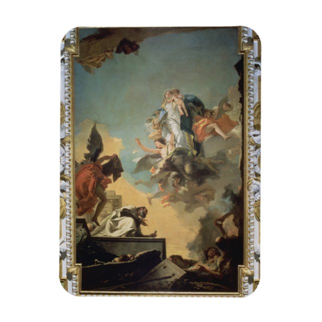 The Virgin of Carmel Giving the Scapula to the Ble Magnet (Vertical)