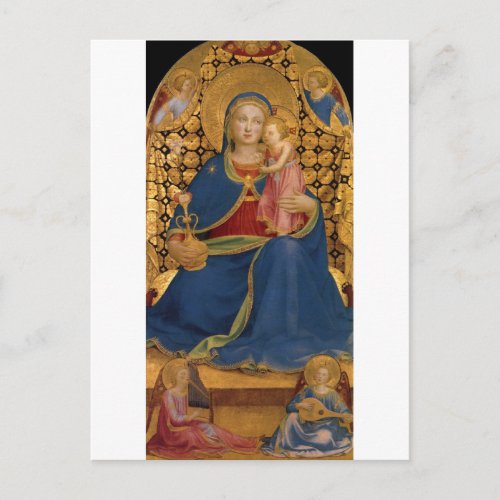 The Virgin of Humility by Fra Angelico Postcard