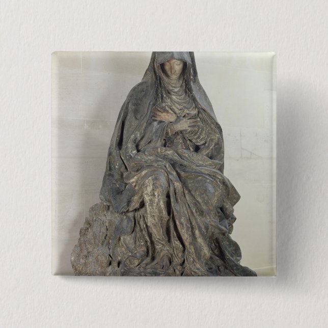 The Virgin of Sorrow Pinback Button (Front)