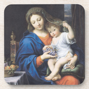 The Virgin of the Grapes, 1640-50 Coaster