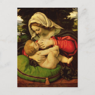 The Virgin of the Green Cushion, 1507-10 Postcard