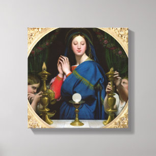 The Virgin of the Host, 1854 Canvas Print