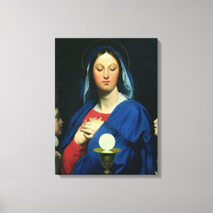 The Virgin of the Host, 1866 Canvas Print