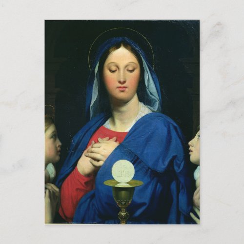 The Virgin of the Host 1866 Postcard