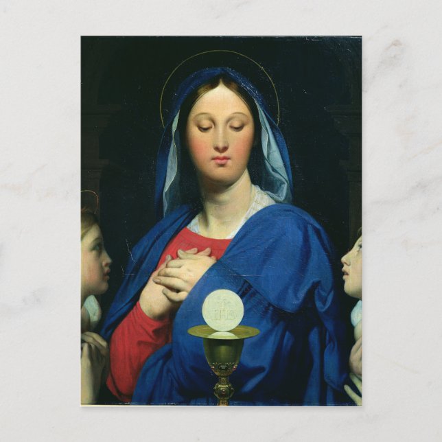 The Virgin of the Host, 1866 Postcard (Front)