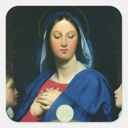 The Virgin of the Host 1866 Square Sticker