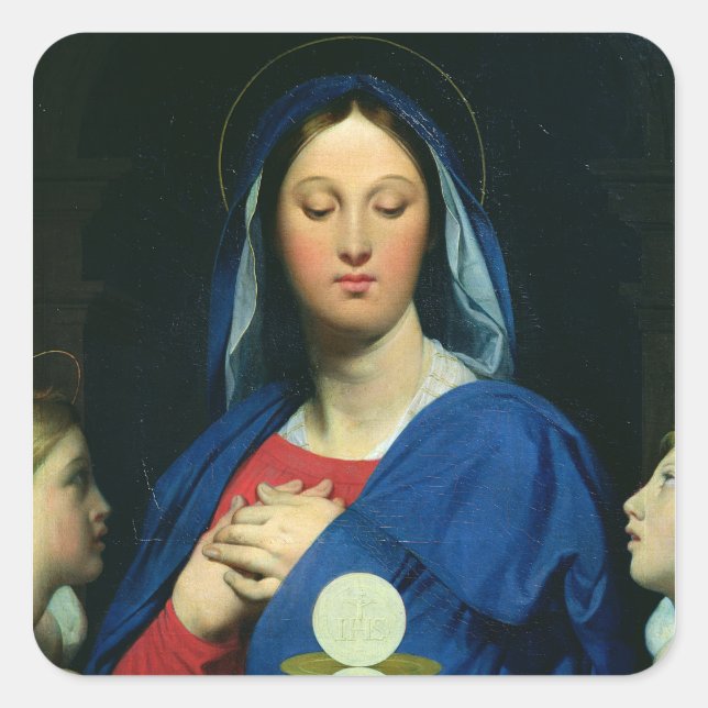 The Virgin of the Host, 1866 Square Sticker (Front)
