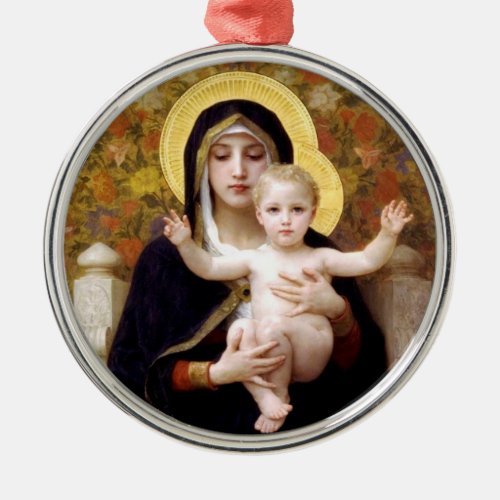 The Virgin of the Lilies Christmas ornament