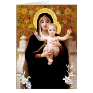 The Virgin of the Lilies (La Vierge au Lys) Cards