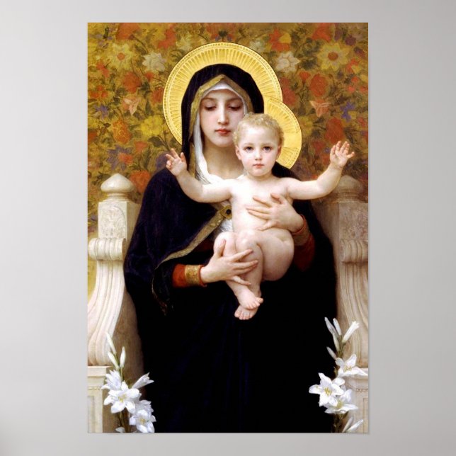 The Virgin of the Lilies (La Vierge au Lys) Poster (Front)