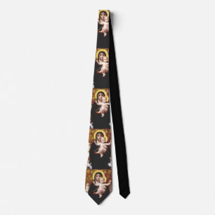 The Virgin of the Lilies Neck Tie