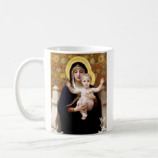 The Virgin of the Lillies Coffee Mug (Left)