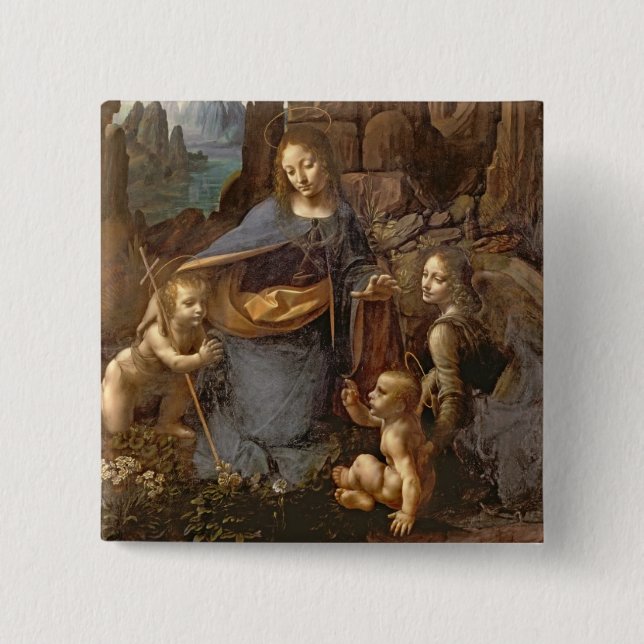The Virgin of the Rocks Button (Front)