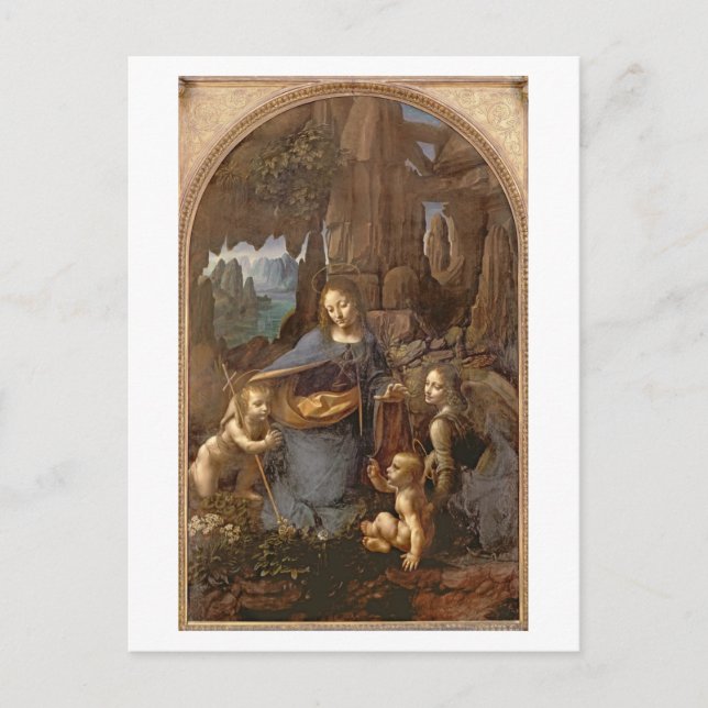 The Virgin of the Rocks Postcard (Front)