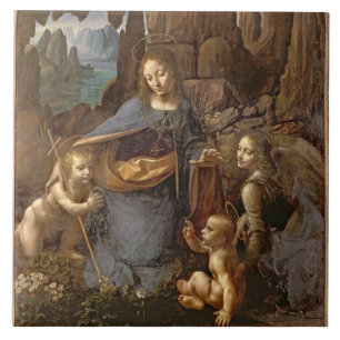 The Virgin of the Rocks Tile